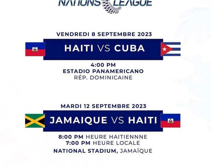 Ligue des nations de la Concacaf, Haïti mobilisé en septembre.