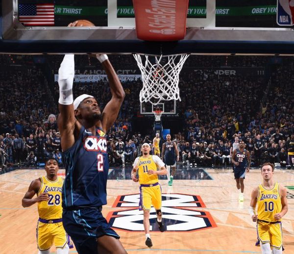 NBA Playoffs : Le Thunder enchaîne face aux Lakers et mène 2-0